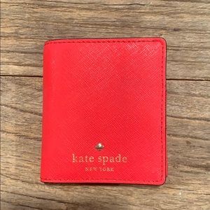 Kate Spade Red Bifold Wallet